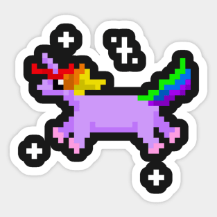 Purple Rainbow Unicorn Sticker